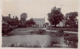 Woodlands Bristol England~Viewed Across WATER~1900s British Real Photo Postcard - £5.01 GBP