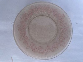 ESTATE SALE RARE VINTAGE PINK FROSTED DESERT PLATES SET OF 6 - $1,601.72 MXN