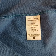 Athletic Works Men's Blue Cotton Fleece Full Zip Hoodie Sweatshirt 2XL (50-52) image 5