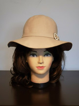 Vintage Franklin Simon Betmer New York 100% Wool Beige Ladies Hat (NEW) - £47.43 GBP