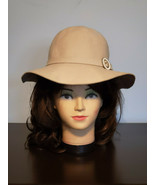 Vintage Franklin Simon Betmer New York 100% Wool Beige Ladies Hat (NEW) - £47.38 GBP