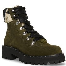 Steve Madden Women’s Receptive Lace Up Hiker Bootie Boots Suede 9.5 - £61.09 GBP