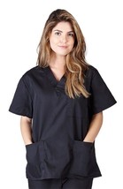 Natural Uniforms Unisex Scrub Top Men/Women Medical Hospital Nursing V-N... - $13.99
