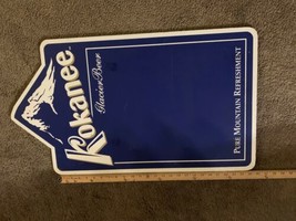 Kokanee Beer Sign Plastic Blue White Columbia Brewery Wall Mount Man Cave - $108.90