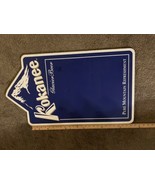 Kokanee Beer Sign Plastic Blue White Columbia Brewery Wall Mount Man Cave - £83.12 GBP