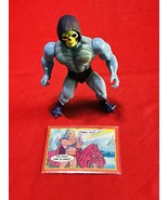 1980s MOTU Skeletor MOTU Soft head Variant  He-man Vintage Action Figure + 1Wpn - $14.84