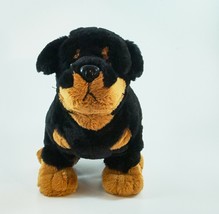 Ganz Plush Rottweiler Puppy Dog HM183 Collectable Black &amp; Brown With A W On Paw - £7.18 GBP