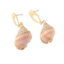 Arrings for women earring hanging statement drop dangle earrings sea shell summer beach thumb200