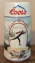 Coors 1991 Rocky Mountain Legend Series Beer Stein SKIER - Numbered edition - $12.94