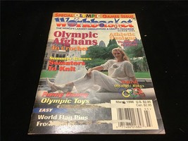 Workbasket Magazine March 1996 Olympic Afghans, Sweaters, Toys - $7.50