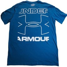 Under Armour HeatGear Short Sleeve Men’s Navy Blue T-Shirt Loose Fit- Large - £11.74 GBP