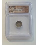 Swedish Empire Certified Genuine SILVER Schilling 1665-97 ICG CART XI - $110.00