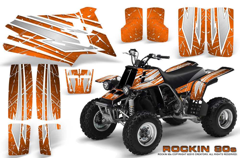 YAMAHA BANSHEE 350 CREATORX GRAPHICS KIT ROCKIN 80S WO - ATV Parts