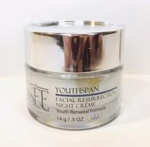 ELYSEE YOUTHSPAN ~ FACIAL RESURRECTION NIGHT CREME 0.50 OZ ~ SEALED NOS - $20.00