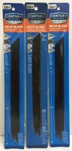 CENTURY DRILL &amp; TOOL 07859  9&quot; Carbide Grit Recip Blade Pack of 3 - £18.67 GBP