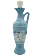 Vintage Jim Beam Blue Milk Glass Greek Philosophers Decanter - $25.94
