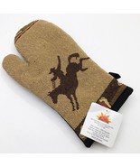 Cowboy on Bronco Design Oven Mitt Cotton Polyester Blend 6x12 inches Raa... - $109.21 MXN