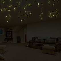 ( 79" x 52") Glowing Vinyl Ceiling Decal Star Map / Glow in the Dark Constell... - $41.07