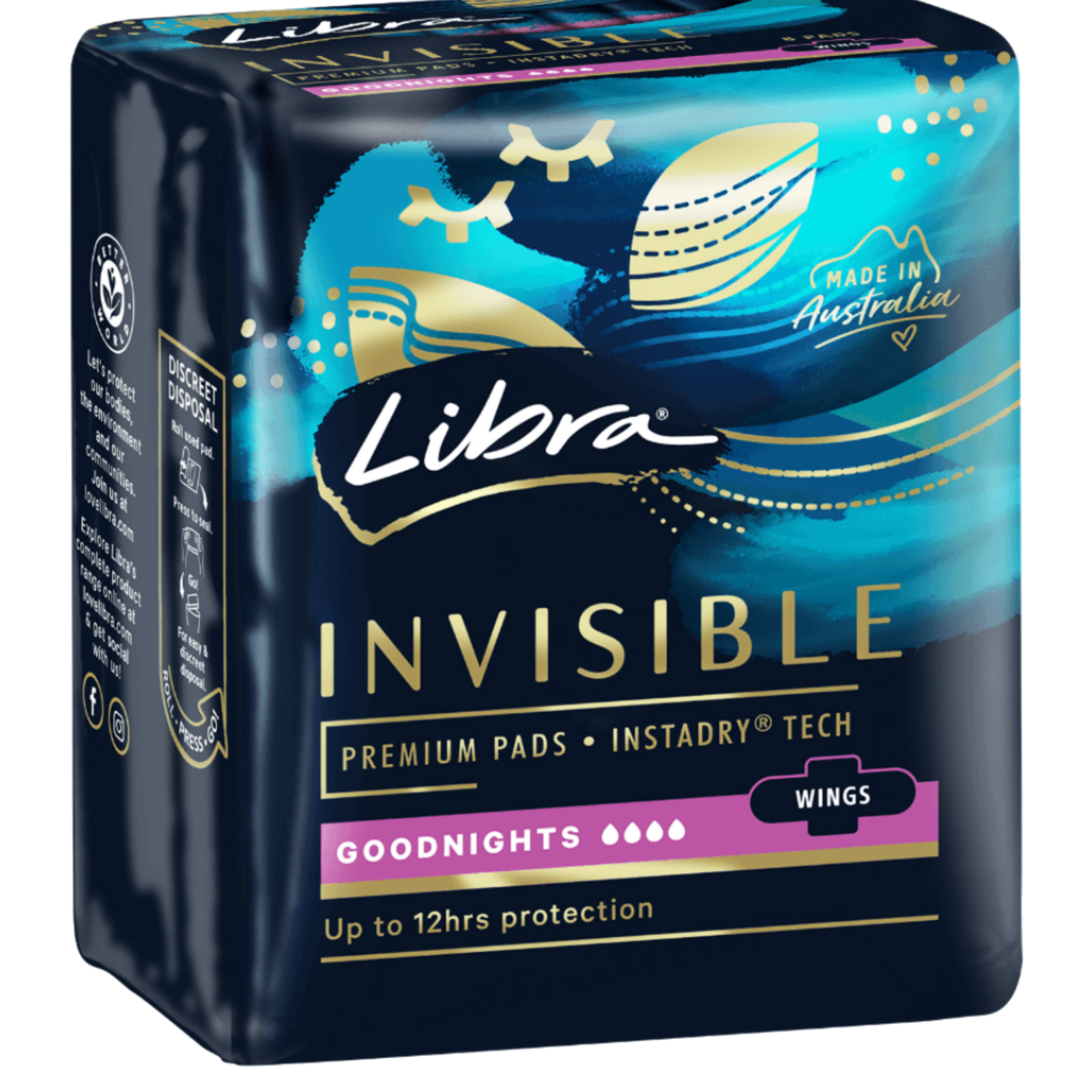 Libra Invisible Goodnights with Wings 10 Pads - $72.04