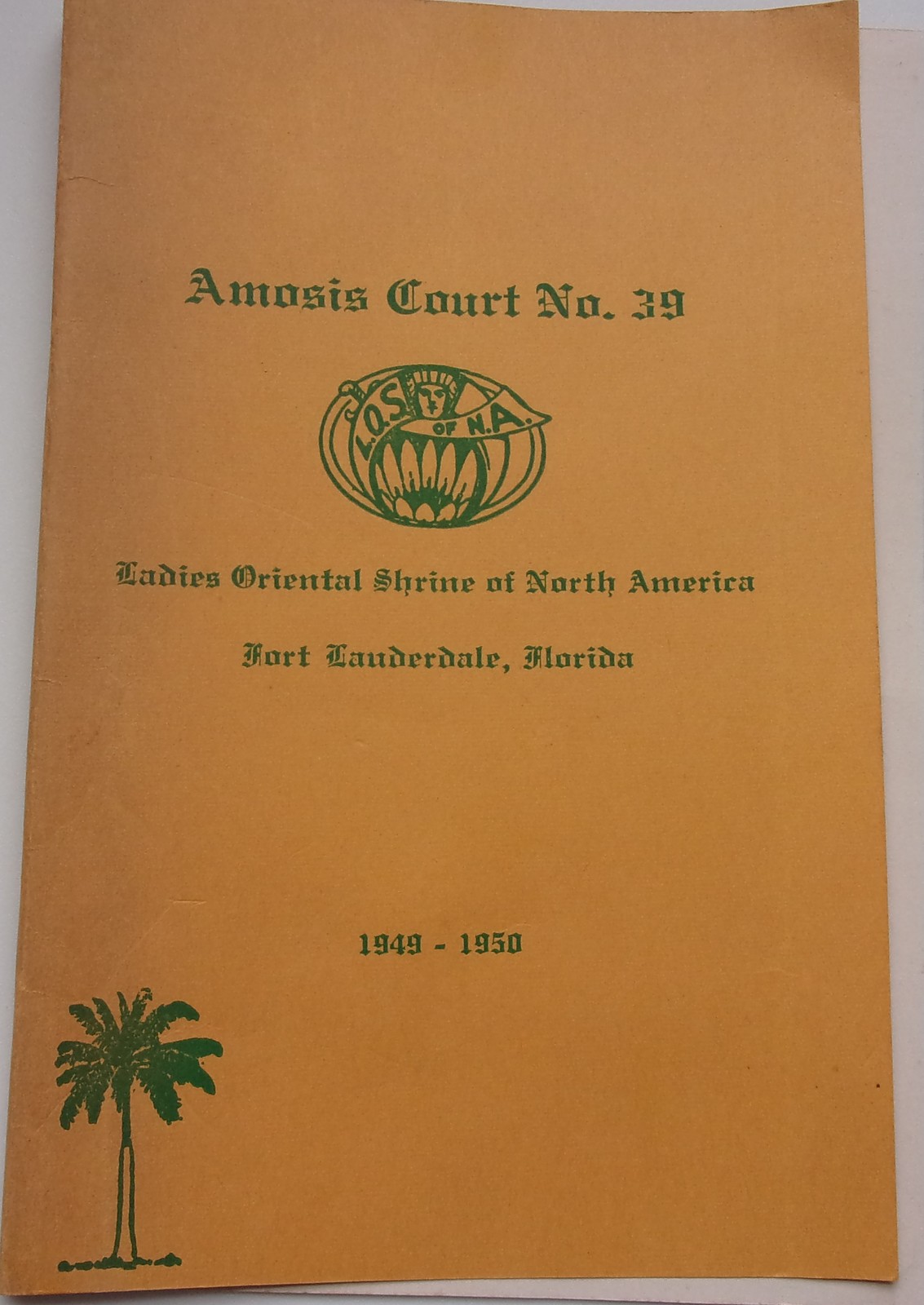 Vtg Amosis Court No 29 Ladies Oriental Shrine Of North America Booklet 1... - $2.99