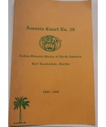 Vtg Amosis Court No 29 Ladies Oriental Shrine Of North America Booklet 1... - €2,60 EUR