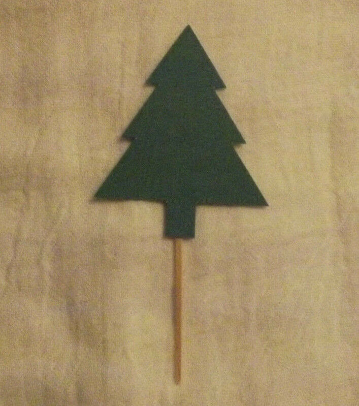 Lot of 12 Christmas Tree Cupcake Toppers!  - $3.95