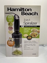 Hamilton Beach 3-in-1 Spiralizer 2 Speed Electric Slicer #59998 - £15.61 GBP