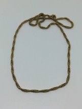 Vintage 14k GF Gold Filled Avon Rope Necklace 18&quot; - £23.58 GBP