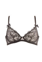 L&#39;agent By Agent Provocateur Womens Bra Solid Floral Sheer Black Size S - £33.94 GBP