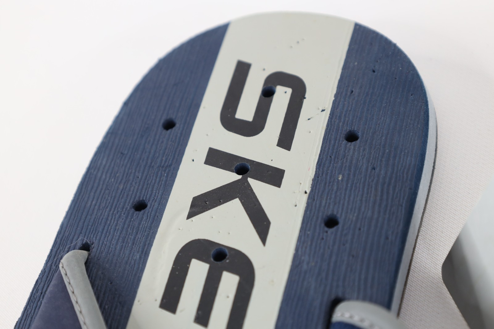 Deadstock Vintage Y2K Skechers Mens 10 Sport H2O Thong Sandals Shoes Navy Blue Item image 6
