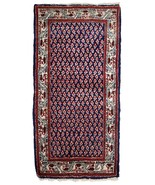 Handmade vintage Indian Seraband rug 2&#39; x 4&#39; (62cm x 124cm) 1970s - 1C800 - $5,059.58 MXN