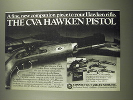 1983 Connecticut Valley Arms CVA Hawken Pistol Ad - A fine, new companion piece  - £14.45 GBP