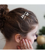 Gold Bow Crystal Hair Pin - Pair - $9.99