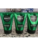 Lot of 3 Brut 2 In 1 Moisturizer Everyday Post Shave Signature Scent 3.5 oz - $40.73 CAD