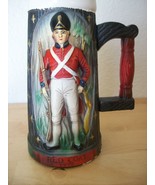 1970 Vintage Napco Red Coat 1776 Red Coat Ceramic Tall Beer Stein - $34.30 CAD