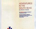 American Airlines Adventures in the South Seas Program Morton Beebe Art ... - £17.17 GBP