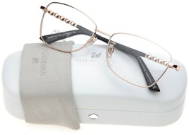 New Swarovski Dahlia Sw 4109 028 Rose Gold Eyeglasses Glasses 57-16-140mm Italy - £115.11 GBP