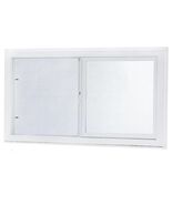 Left Hand Single Sliding Vinyl Window With Dual Pane Insulated Glass - W... - $2,206.27 MXN