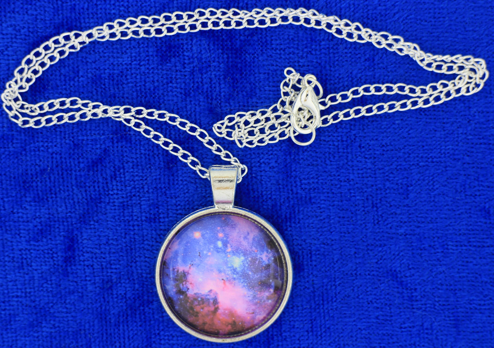 Nebula Fog Necklace Cosmos Universe Space Game Chain Style Length Choice - $4.99 - $6.49