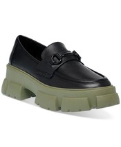 New Steve Madden Trifecta  Black/Olive Platform Bit Loafers Sz 8.5 Retail $100 - £39.65 GBP