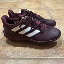 Adidas Adizero Afterburner 8 Men&#39;s Size 8.5 Maroon Metal Baseball Cleats H00977 - £37.25 GBP