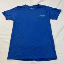 Columbia South Carolina PFG Mens T-Shirt Blue Logo Crew Neck Short Sleeves Small - £11.68 GBP