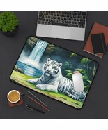 White Tiger Desktop Mat, Nature Inspired Office Decor,  Wildlife Lovers ... - $28.07 CAD