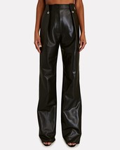 JONATHAN SIMKHAI Black &quot;Tara&quot; Vegan Leather Pants - Size 4 - New with Tags - £106.67 GBP