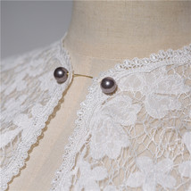 WHITE Lace Wedding Cover Ups Retro Style Custom Plus Size Bridal Shrugs Boleros image 6