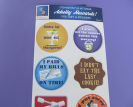 Adult Reward Stickers Series 1 You Adulted Today Congratulations humor d... - $3.95