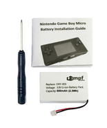 Extended 600mAh OXY-003, GPNT-02 Battery Kit for Nintendo Game Boy Micro... - £10.12 GBP