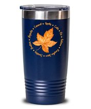 Fall Season Activities Around Autumn Maple Leaf Insulated Tumbler, Powder Coated - $24.45+