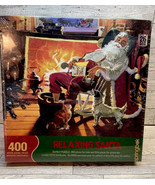 Springbok &quot;Relaxing Santa&quot; 400 Interlocking Piece Jigsaw Puzzle New Sealed - £26.56 GBP