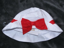 NEW Gymboree Red White Bow Hat 4th July Nautical Baby Girl 3-6 Reborn Doll - £12.45 GBP